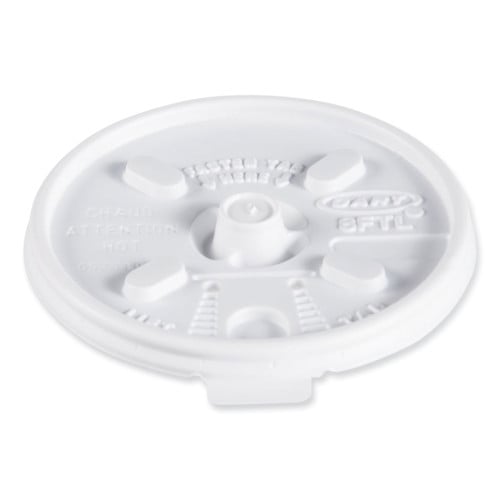 Dart Lift n' Lock Plastic Hot Cup Lids, Fits 8 oz Cups, White, 1,000/Carton (8FTL)