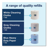 Tork® Heavy-Duty Cleaning Cloth, 1-Ply, White, 68 Cloths, 1 Roll (530105)