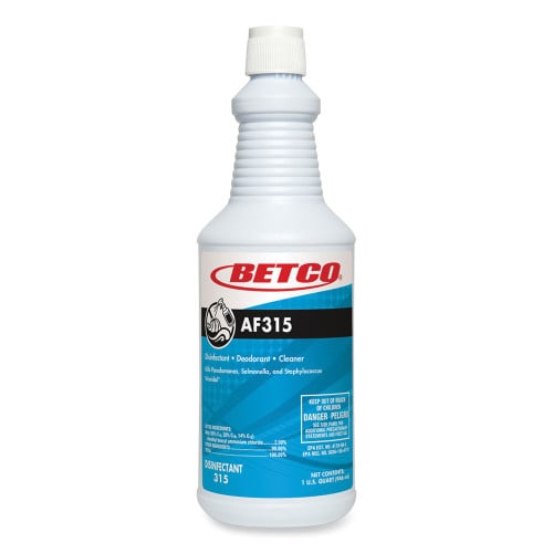 Betco AF315 Disinfectant Cleaner, Citrus Floral Scent, 32 oz Bottle, 12/Carton (3151200)