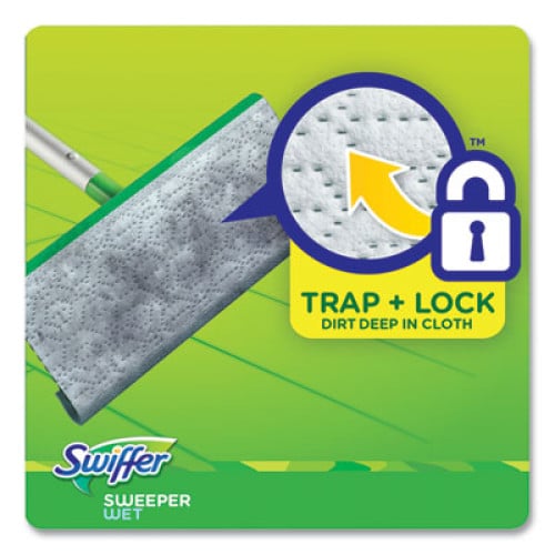 Swiffer Sweeper TRAP + LOCK Wet Mop Cloth, 8 x 10, White, Lavender Scent, 38/Pack (00743)