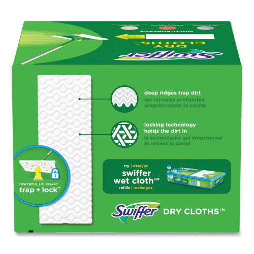 Swiffer Dry Refill Cloths. 8 x 10.4, White, 32 Box, 4 Boxes/Carton (83059)