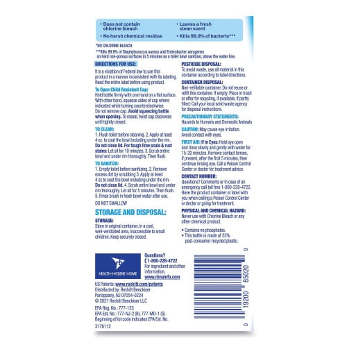 Lysol® Toilet Bowl Cleaner w/Hydrogen Peroxide, 24 oz., 9 Bottles (98011)