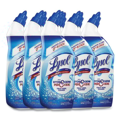 Lysol® Toilet Bowl Cleaner w/Hydrogen Peroxide, 24 oz. Bottle (98011EA)