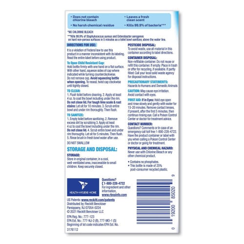 Lysol® Toilet Bowl Cleaner w/Hydrogen Peroxide, 24 oz. Bottle (98011EA)