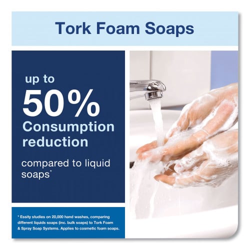 Tork Extra Mild Foam Soap Refill, Unscented, 1 L, 6/Carton (401811)