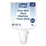 Tork Extra Mild Foam Soap Refill, Unscented, 1 L, 6/Carton (401811)