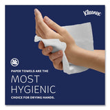 Kleenex Hard Roll Paper Towels with Premium Absorbency Pockets, 1-Ply, 8" x 600 ft, 1.75" Core, White, 6 Rolls/Carton (50606)