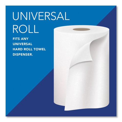 Scott Essential High Capacity Hard Roll Towels for Business, Absorbency Pockets, 1-Ply, 8" x 1,000 ft, 1.5" Core, White,12 Rolls/CT (01000)