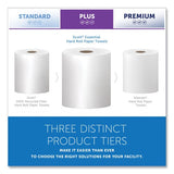 Scott Essential High Capacity Hard Roll Towels for Business, Absorbency Pockets, 1-Ply, 8" x 1,000 ft, 1.5" Core, White,12 Rolls/CT (01000)