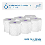 Scott Essential High Capacity Hard Roll Towel, 1-Ply, 8" x 950 ft, White, 6 Rolls/Carton (02001)