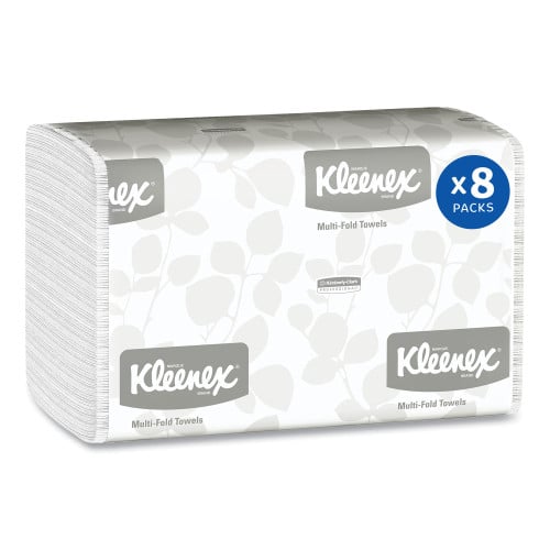 Kleenex® Multifold Paper Towels, 1-Ply, White, 1200 Towels (02046)