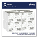 Kleenex® Multifold Paper Towels, 1-Ply, White, 1200 Towels (02046)