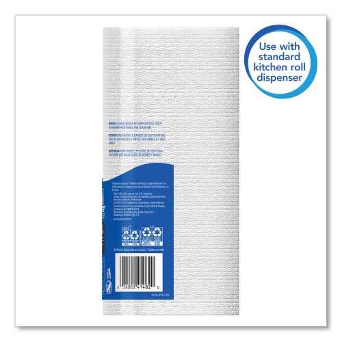 Scott Kitchen Roll Towels, 1-Ply, 11 x 8.75, White, 128/Roll, 20 Rolls/Carton (41482)