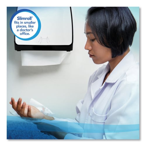 Scott Slimroll Towels, Absorbency Pockets, 8" x 580 ft, White, 6 Rolls/Carton (12388)