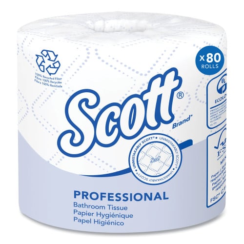 Scott® Pro Standard Toilet Paper, 2-Ply, White, 473 Sheets, 80 Rolls (13217)