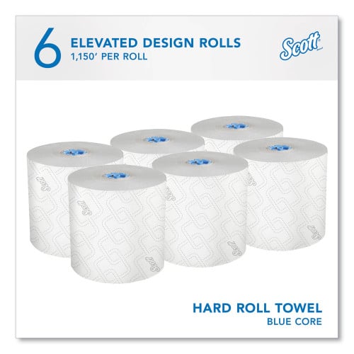 Scott® Pro Hardwound Paper Towels, White, 1,150-ft., 6 Rolls (25702)