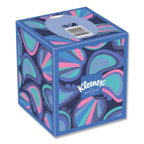 Kleenex® Anti-Viral Facial Tissue, 3-Ply, White, 55 Sheet Box, 27 Boxes (54505CT)