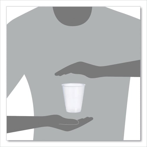 Dart High-Impact Polystyrene Squat Cold Cups, 12 oz, Translucent, 50 Cups/Sleeve, 20 Sleeves/Carton (Y12S)