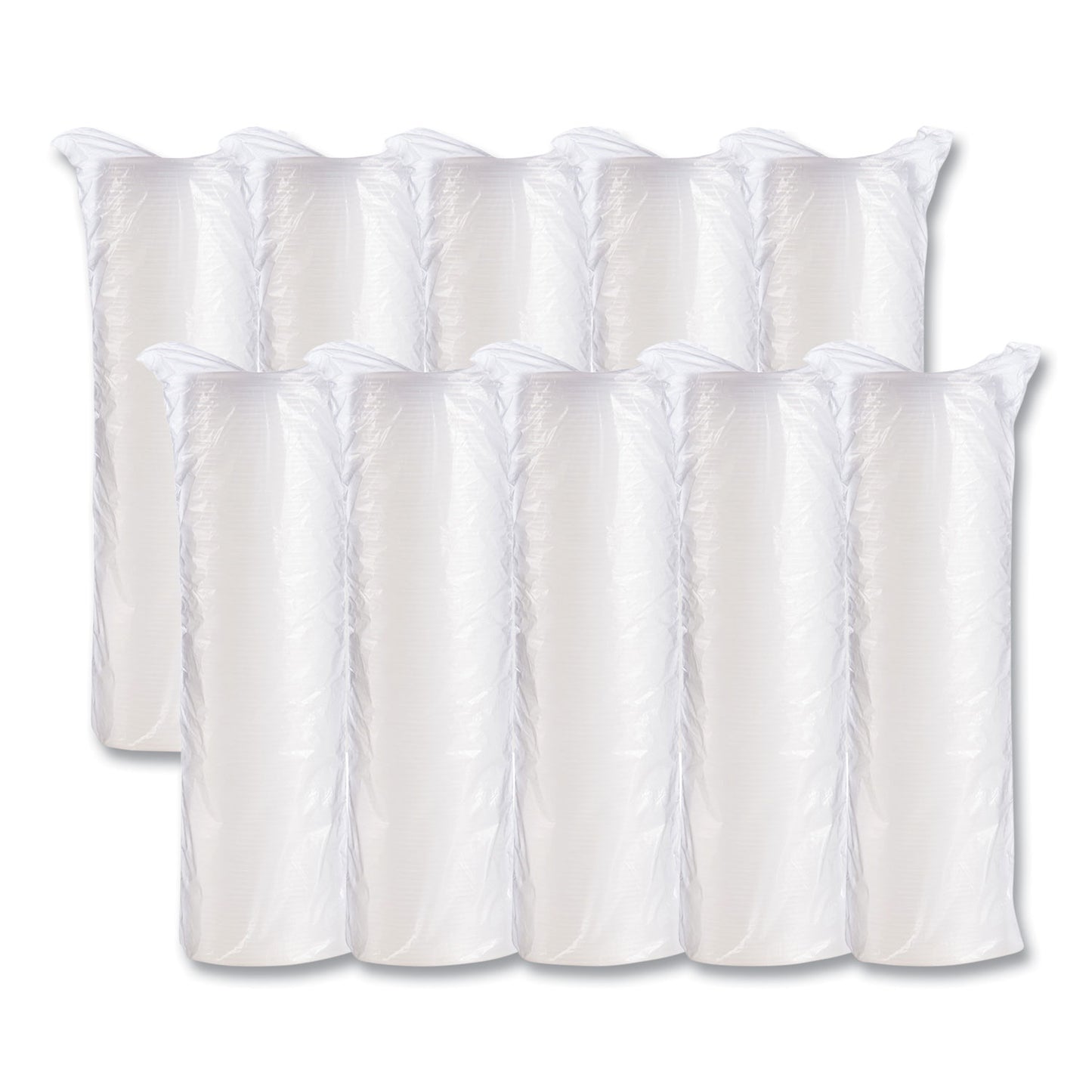Dart Plastic Cold Cup Lids, Fits 10 oz Cups, Translucent, 100 Pack, 10 Packs/Carton (10SL)