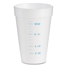 Dart Graduated Foam Medical Cups, 16 oz, White, 25/Pack, 40 Packs/Carton (16J16GRAD)