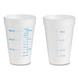 Dart Graduated Foam Medical Cups, 16 oz, White, 25/Pack, 40 Packs/Carton (16J16GRAD)