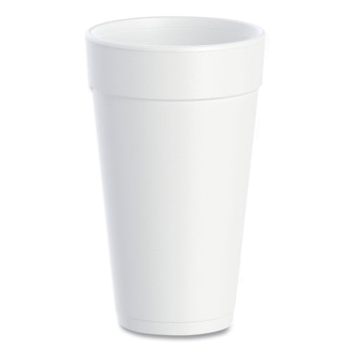 Dart Foam Drink Cups, 20 oz, White, 500/Carton (20J16)