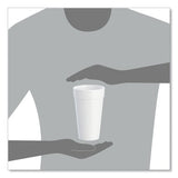 Dart Foam Drink Cups, 20 oz, White, 500/Carton (20J16)