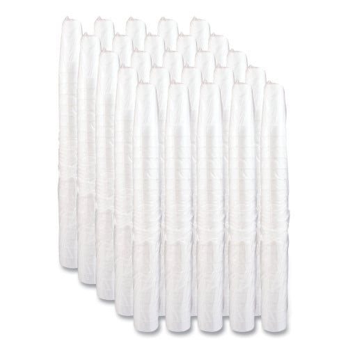 Dart Foam Drink Cups, Hot/Cold, 24 oz, White, 25/Bag, 20 Bags/Carton (24J16)