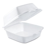 Dart Foam Hinged Lid Containers, 5.38 x 5.5 x 2.88, White, 500/Carton (50HT1)