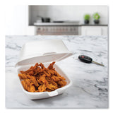 Dart Foam Hinged Lid Containers, 5.38 x 5.5 x 2.88, White, 500/Carton (50HT1)