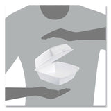 Dart Foam Hinged Lid Containers, 6 x 5.78 x 3, White, 500/Carton (60HT1)