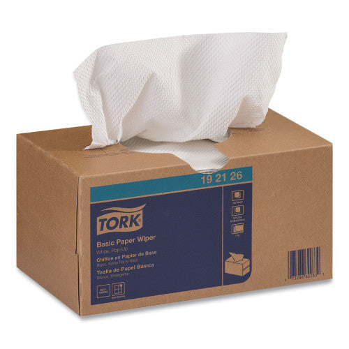 Tork® Basic Paper Wipers, 1-Ply, White, 6000 Wipers (192126)