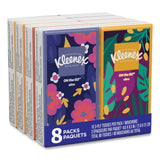 Kleenex On The Go Packs Facial Tissues, 3-Ply, White, 10 Sheets/Pouch, 8 Pouches/Pack, 12 Packs/Carton (46651CT)