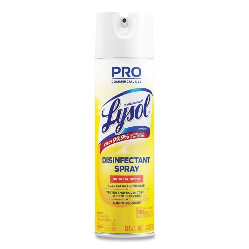 Lysol® Pro Disinfectant Spray, Original Scent, 12 Cans (04650CT)