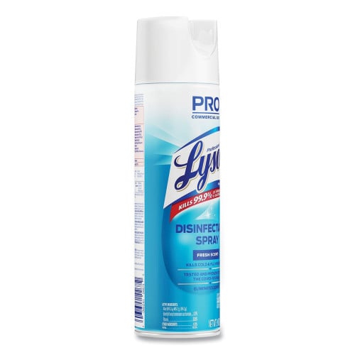Lysol® Pro Disinfectant Spray, Fresh Scent, 12 Aerosol Cans (04675CT)