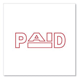 Universal Message Stamp, PAID, Pre-Inked One-Color, Red (UNV10062)