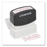 Universal Message Stamp, PAID, Pre-Inked One-Color, Red (UNV10062)