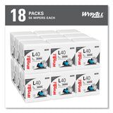WypAll L40 Towels, 1/4 Fold, 12.5 x 12, White, 56/Box, 18 Packs/Carton (05701)