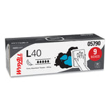 WypAll L40 Towels, POP-UP Box, 16.4 x 9.8, White, 100/Box, 9 Boxes/Carton (05790)