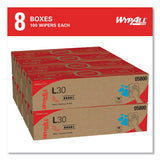 WypAll L30 Towels, POP-UP Box, 16.4 x 9.8, White, 100/Box, 8 Boxes/Carton (05800)