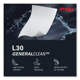 WypAll L30 Towels, POP-UP Box, 16.4 x 9.8, White, 100/Box, 8 Boxes/Carton (05800)