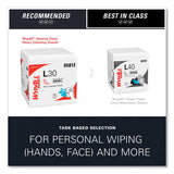 WypAll L30 Towels, Quarter Fold, 12.5 x 12, 90/Polypack, 12 Polypacks/Carton (05812)