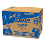 Scott Shop Towels, Standard Roll, 1-Ply, 9.4 x 11, Blue, 55/Roll, 12 Rolls/Carton (75147)