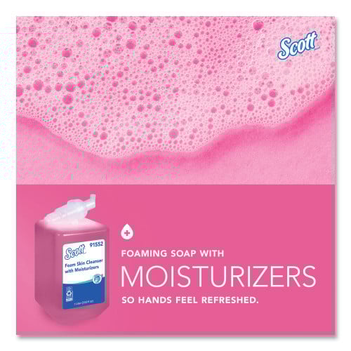 Scott Pro Foam Skin Cleanser with Moisturizers Refill, Light Floral, 1,000 mL, 6/Carton (91552CT)
