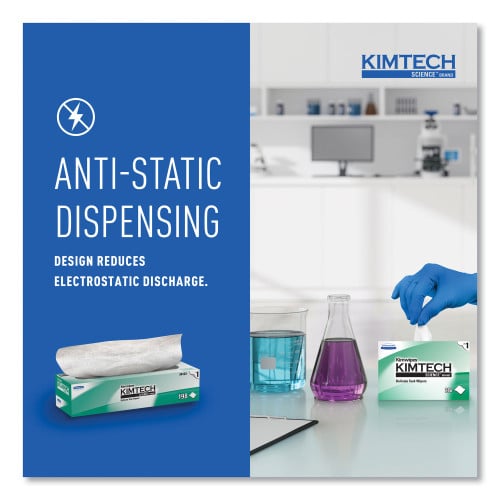 Kimtech Kimwipes Delicate Task Wipers, 1-Ply, 11.8 x 11.8, Unscented, White, 198/Box, 15 Boxes/Carton (34133)