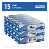 Kimtech Kimwipes Delicate Task Wipers, 2-Ply, 14.7 x 16.6, Unscented, White, 92/Box, 15 Boxes/Carton (34721)