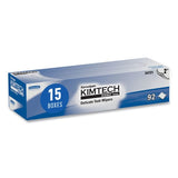 Kimtech Kimwipes Delicate Task Wipers, 2-Ply, 14.7 x 16.6, Unscented, White, 92/Box, 15 Boxes/Carton (34721)