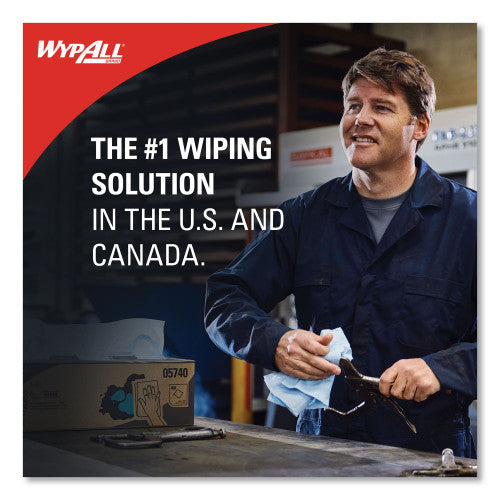 WypAll X70 Cloths, POP-UP Box, 9.13 x 16.8, White, 100/Box, 10 Boxes/Carton (41455)