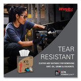 WypAll X70 Cloths, POP-UP Box, 9.13 x 16.8, White, 100/Box, 10 Boxes/Carton (41455)