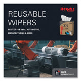 WypAll X70 Cloths, POP-UP Box, 9.13 x 16.8, White, 100/Box, 10 Boxes/Carton (41455)